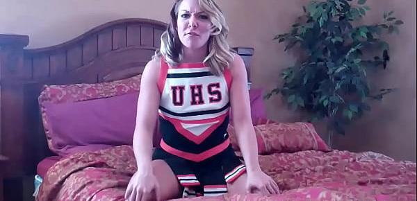  JOI Caught by the cheerleader